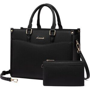 Women Black-S PU Leather Shoulder Satchel Bag Crossbody Top Handle Tote Bags